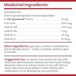 Liposomal Iron Supplement Powder with Vitamins - Berry Flavor