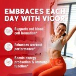Iron Supplement with Vitamins for Energy Support – 60 Vegan Caps