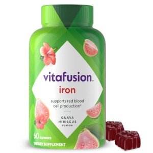 Iron Gummy Vitamin, Guava Hibiscus Flavor, 60 Count