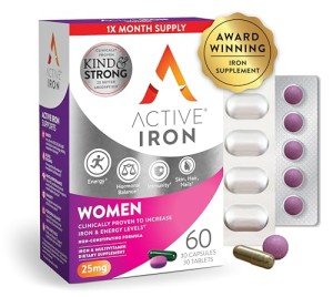 Active Iron & Multivitamins for Women, 30 Count