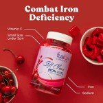 Cherry Flavor Iron Supplements - 60 Count Pack