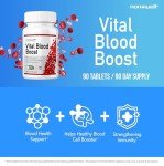 NANOWELL Vital Blood Boost Supplement - 90 Tablets