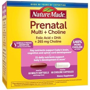 Nature Made Prenatal Multi with DHA and Choline