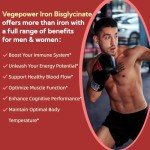 Vegepower Iron Bisglycinate Supplement with Vitamin Boost