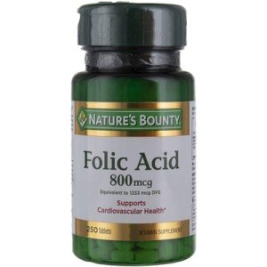 Folic Acid 800 mcg - 250 Tablets