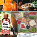 Vegan Liquid Iron Supplement with Vitamin C & B