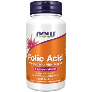 Folic Acid 800 Mcg with B-12 - 250 Tablets