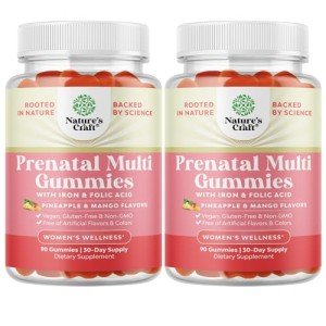 Vegan Prenatal Gummies with Iron and Folic Acid