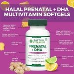 Halal Prenatal DHA with Ginger - 60 Softgels