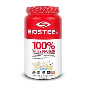 BioSteel Vanilla 100% Whey Protein Powder, 25 Servings