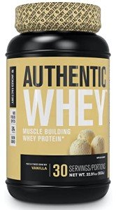 Authentic Whey Protein Powder - Vanilla Flavor