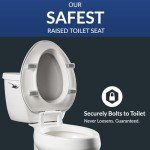 Bemis Independence Elongated White Toilet Seat Kit