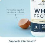 Ancient Nutrition Grass Fed Whey Protein, Vanilla Bean