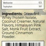 Vanilla Grass Fed Whey Protein Powder, 20 Servings