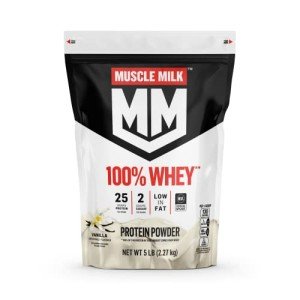 Muscle Milk Whey Protein Powder, Vanilla, 5 lb
