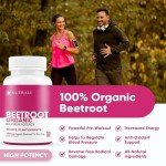 Organic Beetroot Capsules 1400mg - 120 Vegan Caps