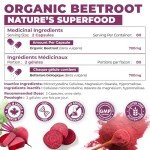 High Potency Organic Beetroot Capsules - 160 Count