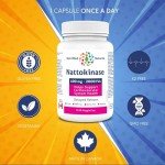 Nattokinase 2000 FU Supplement Capsules - 90 Count
