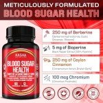 KASHA Berberine Blood Sugar Support - 60 Capsules