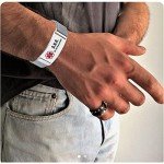 Adjustable Medical Alert Bracelet for Blood Thinners