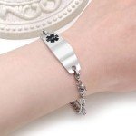 Black Medical Symbol Blood Thinner Bracelet for Patients