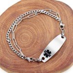 Black Medical Symbol Blood Thinner Bracelet for Patients