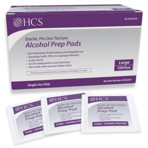 Large Alcohol Prep Pads – 70% Isopropyl Wipes