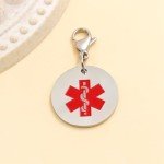 JunyiDIY Medical ID Keychain for Men & Women