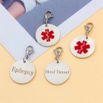 JunyiDIY Medical ID Keychain for Men & Women