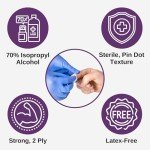 Large Alcohol Prep Pads – 70% Isopropyl Wipes