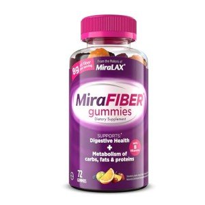 MiraFIBER Gummies with Prebiotic Fiber and B Vitamins