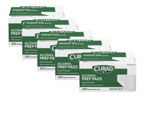 Curad Alcohol Prep Pads, 70% - 1000 Count