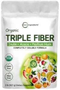 Organic Prebiotic Fiber Supplement for Digestive Health