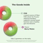 OLLY Fiber Gummy Rings, Digestive Support, Berry Melon