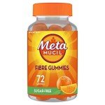 Metamucil Fiber Gummies, Sugar-Free, Orange Flavor, 72 Count