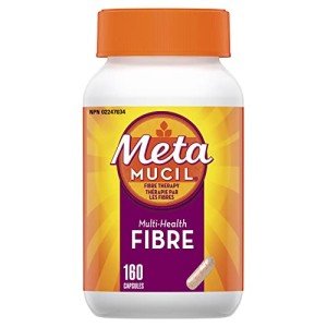 Metamucil Daily Psyllium Husk Fiber Supplement, 160 Capsules