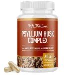 Psyllium Husk Capsules for Digestive Health - 60 Ct