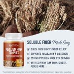 Psyllium Husk Capsules for Digestive Health - 60 Ct