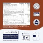 Psyllium Husk Capsules for Digestive Health - 60 Ct