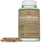 Psyllium Husk Capsules for Digestion Support - 240 Count