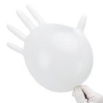 SwiftGrip Disposable Nitrile Exam Gloves, 3-mil, Small, Box of 100, White Nitrile Gloves Disposable Latex Free for Medical, Cleaning, Cooking & Esthetician, Food-Safe, Powder-Free, Non-Sterile