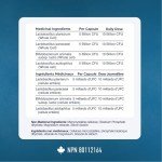 Probiotic Synbiotic Capsules for Digestive Health - 60 ct