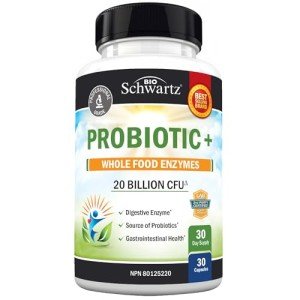 Prebiotic Probiotic Enzymes Supplement for Digestive Health