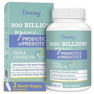 300 Billion CFU Probiotics with Organic Herbs