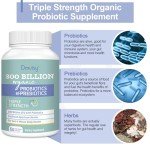300 Billion CFU Probiotics with Organic Herbs
