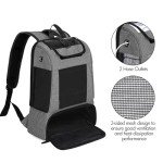 CURMIO Portable Oxygen Concentrators Backpack, Universal POC Travel Carrying Bag with Mesh Panels for Breathability, Compatible for Inogen, Oxygo, Caire Units, Gray, BAG ONLY