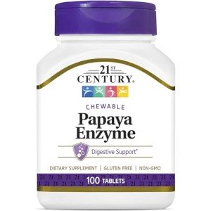 Papaya Enzyme Chewable Tablets - 100 Count