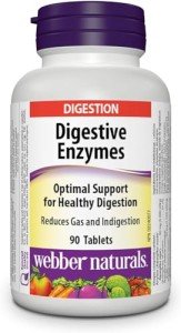 Webber Naturals Vegan Digestive Enzymes, 90 Tablets