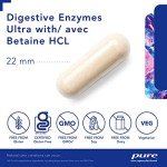 Vegetarian Digestive Enzymes with Betaine HCl - 90 Capsules