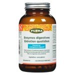 Flora Health Daily Digestive Enzyme Supplement, 120 Caps